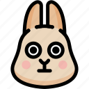 emoji, emotion, expression, face, feeling, rabbit, stunning