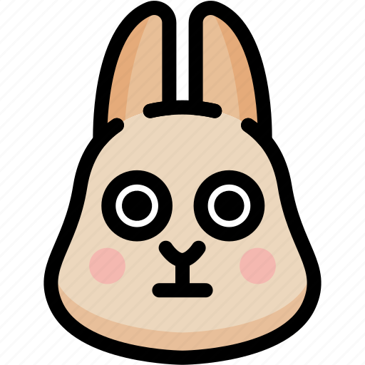 Emoji, emotion, expression, face, feeling, rabbit, stunning icon - Download on Iconfinder