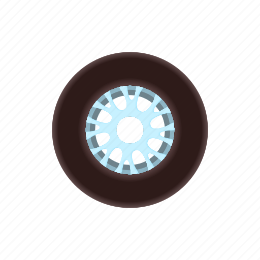 Auto, car, cartoon, racing, rubber, tire, wheel icon - Download on Iconfinder