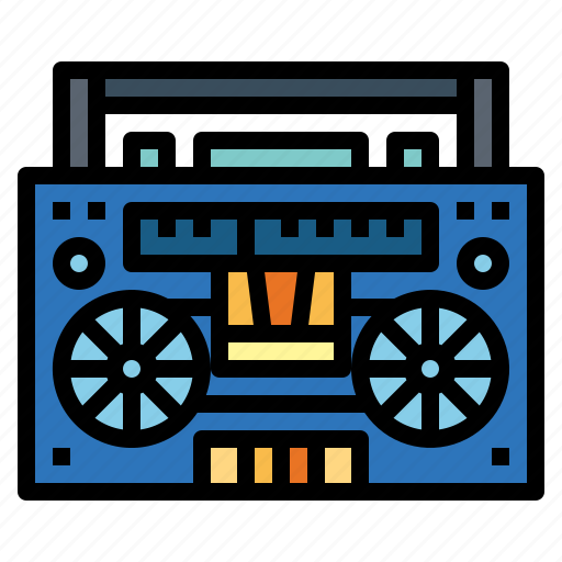 Boombox, music, player, radio, technology icon - Download on Iconfinder