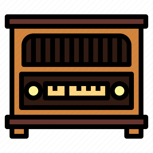 Electronic, music, radio, technology, vintage icon - Download on Iconfinder