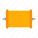 capacitor, component, condenser, detail, orange, radio