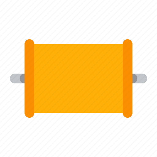 Capacitor, component, condenser, detail, orange, radio icon - Download on Iconfinder