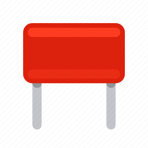 Capacitor, condenser, detail, radio, red icon - Download on Iconfinder