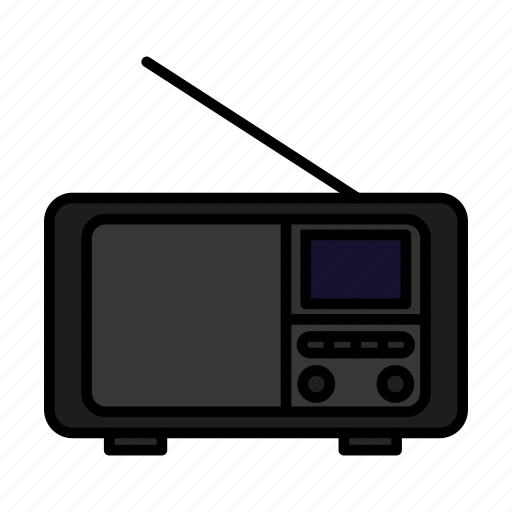 Antenna, device, music, news, radio icon - Download on Iconfinder