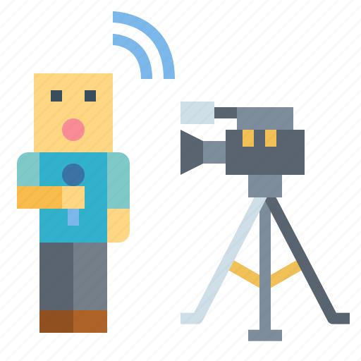 Broadcast, channel, journalist, signal icon - Download on Iconfinder