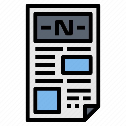 Communication, news, newspaper, report icon - Download on Iconfinder