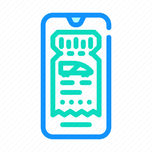 Electronic, ticket, railroad, transport, service icon - Download on Iconfinder