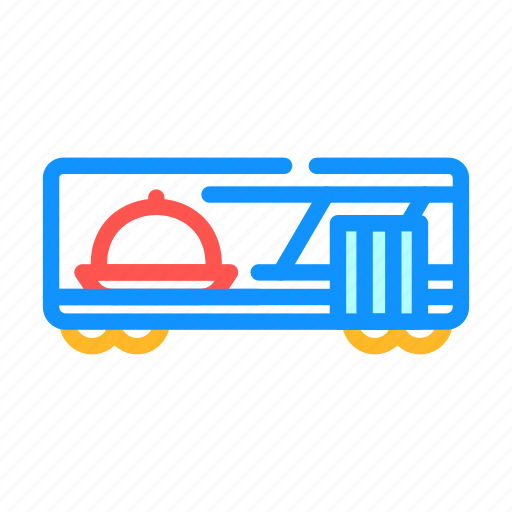 Wagon, restaurant, railroad, transport, service, train icon - Download on Iconfinder