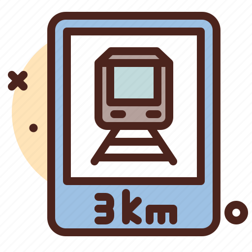 Distance, train, travel icon - Download on Iconfinder