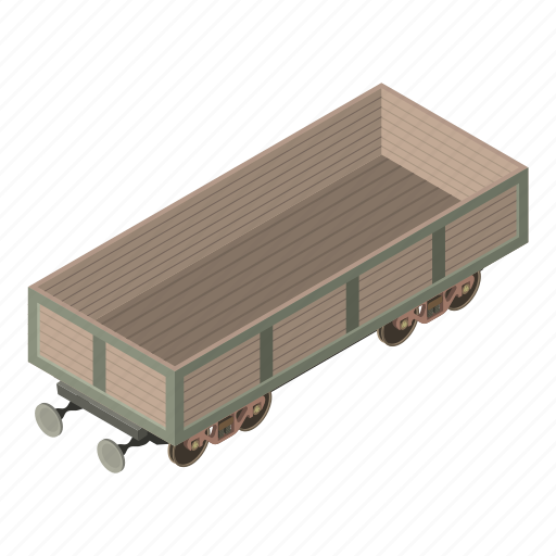 Industry, isometric, object, train, transport, transportation, wagon icon - Download on Iconfinder