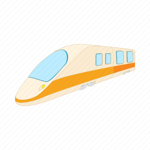 Cartoon, modern, railway, train, transportation, wagon icon - Download on Iconfinder