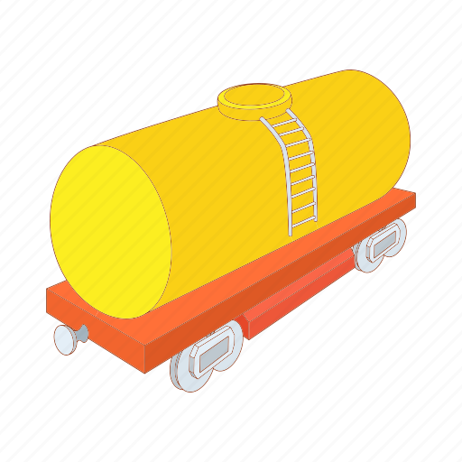Cargo, cartoon, petroleum, rail, train, transport, transportation icon - Download on Iconfinder