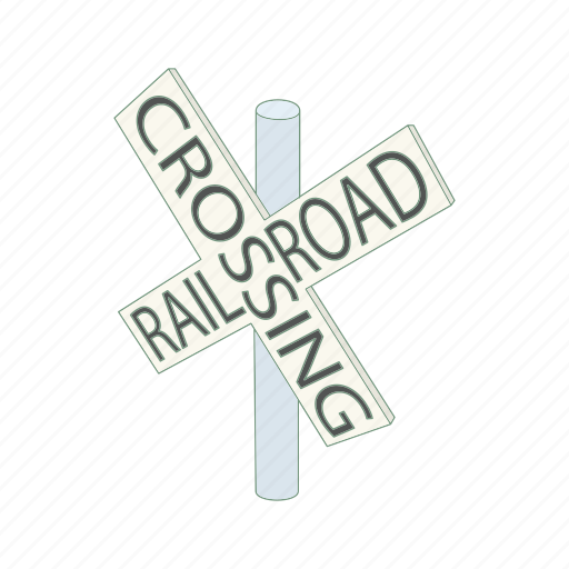 Cartoon, railroad, sign, signal, traffic, train, transportation icon - Download on Iconfinder