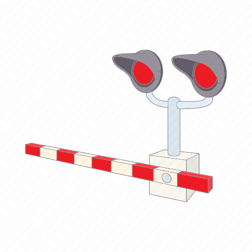 Cartoon, light, railroad, road, sign, traffic, warning icon - Download on Iconfinder