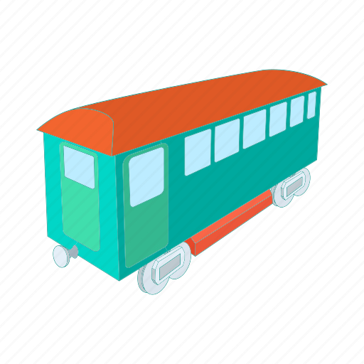 Cartoon, railway, retro, train, transportation, wagon icon - Download on Iconfinder