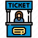 ticket, store, box, office, booth, entrance