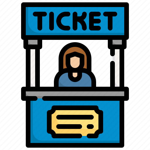 Ticket, store, box, office, booth, entrance icon - Download on Iconfinder