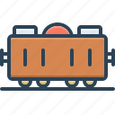 cargo, container, goods, goods train, train, transportation, wagon