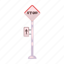 arrow, moving, pointer, railway, sign