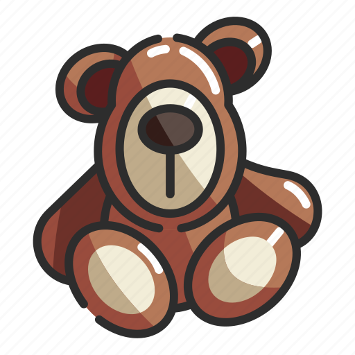 Baby, bear, brown, childhood, soft, teddy, toy icon - Download on Iconfinder