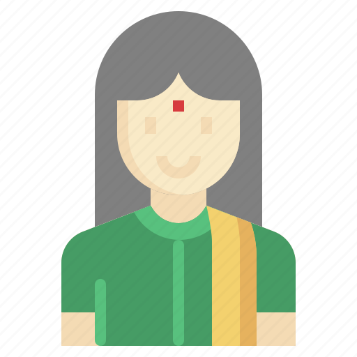 Woman, ethnic, indian, traditional, people icon - Download on Iconfinder