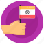 indian ensign, indian flag, pennant, handheld flag, flag 