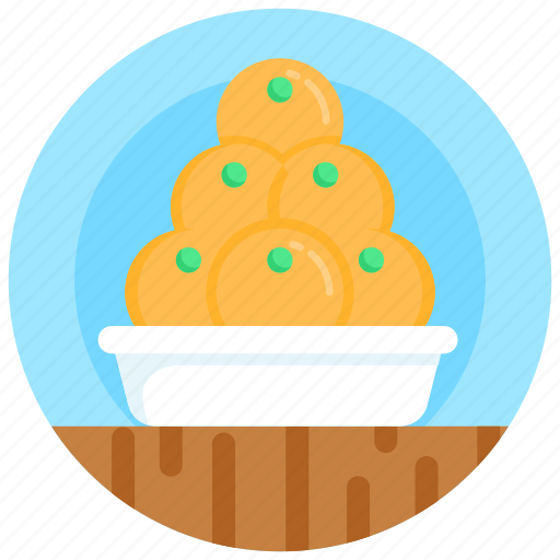Indian sweet, ladoo, edible, dessert, food icon - Download on Iconfinder
