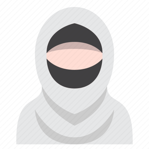 Burqa, ramadan, islamic, cloth, female, character icon - Download on Iconfinder