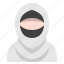 burqa, ramadan, islamic, cloth, female, character 