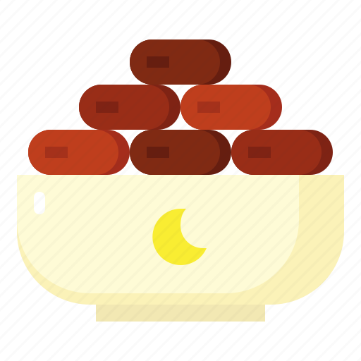 Dates, side, view, ramadan, muslim, fruit, food icon - Download on Iconfinder