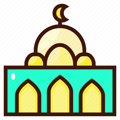 Mosque, building, dome, architecture, moslem, pray icon - Download on Iconfinder