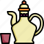 arabic teapot, arabic coffee, jug, food and restaurant, arabic, coffee pot, arab, teapot, hot tea 