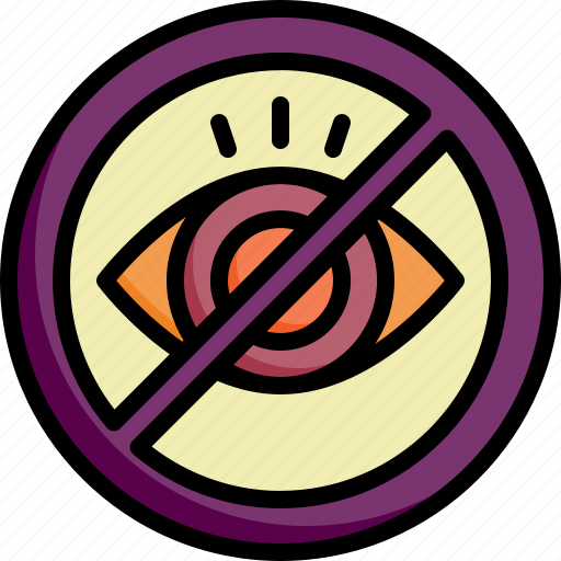 No illegitimate, eye, forbidden, illegal, ramadan, privacy, spy icon - Download on Iconfinder