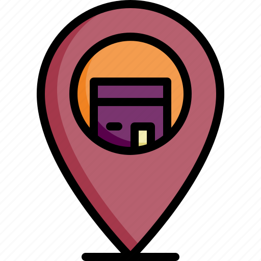 Qibla, maps and location, kaaba, mecca, placeholder, islamic, islam icon - Download on Iconfinder
