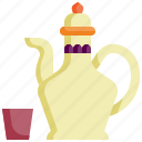 arabic teapot, arabic coffee, jug, food and restaurant, cultures, arabic, coffee pot, teapot, hot tea