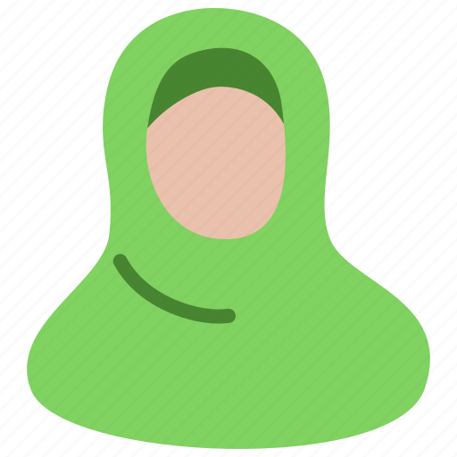 Muslimah, woman, scarf, islam icon - Download on Iconfinder