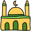 mosque, dome, islam, minaret