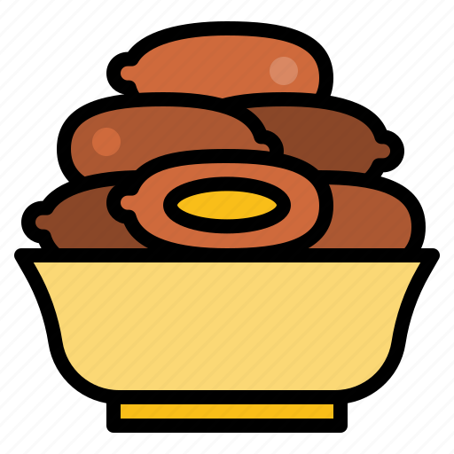 Date, date palm, food, islam, muslim, ramadan, sweet icon - Download on Iconfinder