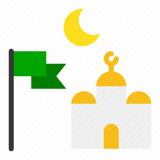 Crescent, flag, islamic, mosque, muslim, ramadan icon - Download on Iconfinder