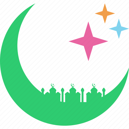 Crescent, islam, mosque, prayer, ramadan, ramzan, stars icon - Download on Iconfinder