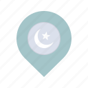 location, mosque, navigation, pin