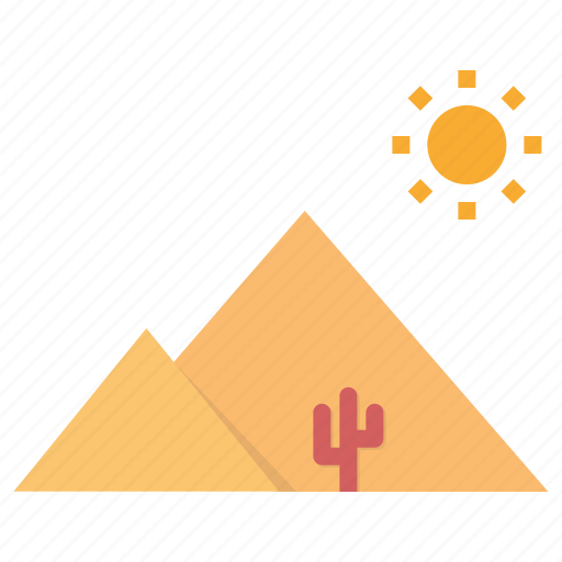 Arabia, desert, pyramid, egpyt, landscape, scenery, sun icon - Download on Iconfinder