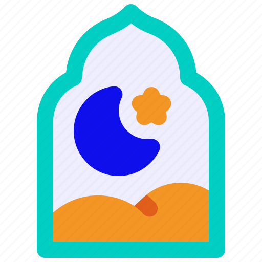 Ramadan, window, moon, eid icon - Download on Iconfinder