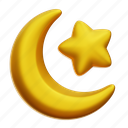 crescent, moon, star, islam, decoration, ornament