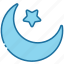 crescent moon, crescent, moon, night, ramadan, muslim, islam 