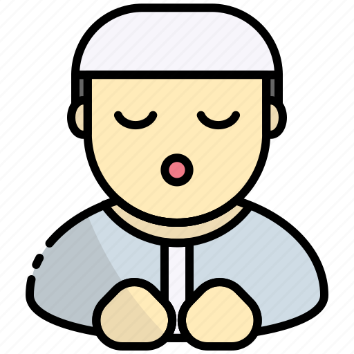 Man, male, people, person, pray, muslim, islam icon - Download on Iconfinder