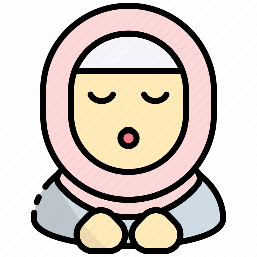 Woman, female, girl, people, pray, muslim, islam icon - Download on Iconfinder