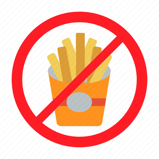 Forbidden, islamic, no chips, no eating, no food, no fries, ramadan icon - Download on Iconfinder