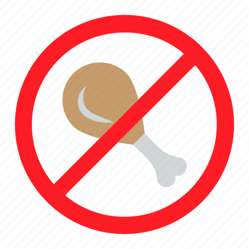 Eating, forbidden, islamic, meat, no food, no leg piece, ramadan icon - Download on Iconfinder